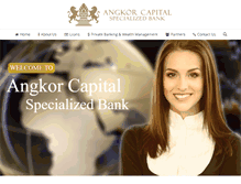 Tablet Screenshot of angkorcapitalbank.com